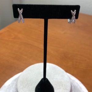 18K White Gold Earrings with Diamonds